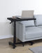 Westpark Pneumatic Adjustable C-Shape Side Table with Casters Black
