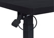 Westpark Pneumatic Adjustable C-Shape Side Table with Casters Black