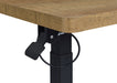 Westpark Pneumatic Adjustable C-Shape Side Table with Casters Mango