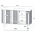 Ervine 3-Door Rope Panel Sideboard Accent Storage Cabinet Natural