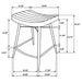 Bayu Leather Upholstered Counter Stool Espresso (Set of 2)