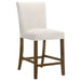 Paxton 5-piece Round Glass Top Counter Height Dining Set Beige