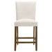 Paxton 5-piece Round Glass Top Counter Height Dining Set Beige