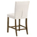 Paxton 5-piece Round Glass Top Counter Height Dining Set Beige