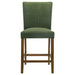 Paxton 5-piece Round Glass Top Counter Height Dining Set Green