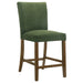 Paxton 5-piece Round Glass Top Counter Height Dining Set Green