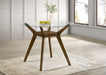 Paxton Round 48-inch Glass Top Counter Height Dining Table Brown