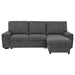 Demko Sleeper Sectional Sofa with Speaker and Storage Chaise Granite