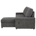 Demko Sleeper Sectional Sofa with Speaker and Storage Chaise Granite