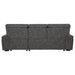 Demko Sleeper Sectional Sofa with Speaker and Storage Chaise Granite