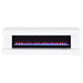 Mallory TV Stand Fireplace Console Bluetooth Speaker White High Gloss