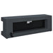 Mallory TV Stand Fireplace Console Bluetooth Speaker Grey High Gloss