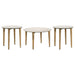 Aldis 3-piece Coffee and End Table Set White