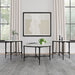 Hermas 3-piece Round Marble Coffee and End Table Set White