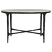Hermas 3-piece Round Marble Coffee and End Table Set White