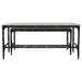 Ebby 2-piece Genuine Marble Top Nesting Coffee Tables White