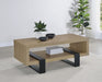 Dinard Engineered Wood Cocktail Coffee Table Latte