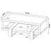 Dinard Engineered Wood Cocktail Coffee Table Latte