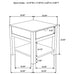 Esther 1-drawer Solid Wood Side End Table Natural Sheesham