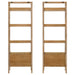 Fabian 2-piece 3-shelf Bookshelf with Drawer Distressed Light Brown