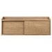 Fabian Bookshelf Bridge with Cubbies Distressed Light Brown