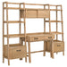 Fabian Bookshelf Bridge with Cubbies Distressed Light Brown