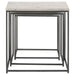 Medora 3-piece Marble Top Nesting Table Set White