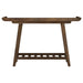 Ornelas 46-inch Console Table with Slatted Shelf Mango Brown