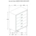Melody Upholstered 2-drawer Nightstand Grey
