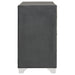 Melody 6-drawer Upholstered Dresser Grey