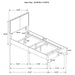 Boyd Upholstered Twin Panel Bed Ivory