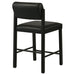 Kehoe Upholstered Counter Height Chair Black (Set of 2)