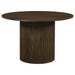Hamlyn 5-piece Round Wood Dining Set Grey and Walnut