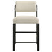 Kehoe Upholstered Counter Height Chair Cream and Black (Set of 2)