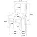 Strouse 5-piece Dining Set Cream and Black
