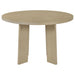 Strouse 5-piece Dining Set Cream and Natural Oak