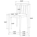 Strouse 5-piece Dining Set Wheat and Walnut