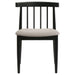 Cullen Dining Side Chair Upholstered Seat Black (Set of 2)