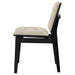 Redbridge Velvet Upholstered Side Chair Cream and Black (Set of 2)