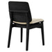 Redbridge Velvet Upholstered Side Chair Cream and Black (Set of 2)
