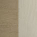 Redbridge Velvet Upholstered Counter Chair Cream and Natural Oak (Set of 2)