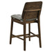 Redbridge Velvet Upholstered Counter Chair Grey and Walnut (Set of 2)
