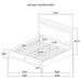 Hendricks Eastern King Panel Headboard Platform Bed Light Oak