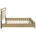 Hendricks California King Panel Headboard Platform Bed Light Oak