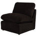 Collins Modular Armless Chair Chocolate Brown