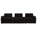 Collins 5-Piece Power Reclining Home Theater Seating Chocolate Brown