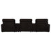 Collins 5-Piece Power Reclining Home Theater Seating Chocolate Brown