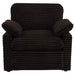 Collins Upholstered Power Recliner Chair Chocolate Brown