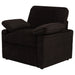 Collins Upholstered Power Recliner Chair Chocolate Brown