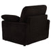 Collins Upholstered Power Recliner Chair Chocolate Brown
